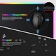 Подложка за мишка XXL Gaming с RGB осветление, Bedee, Разполага с 14 режима на осветление и 7 LED цвята и е водоустойчив и противоплъзгащ, 800*300*4 мм, Черен - Многоцветен