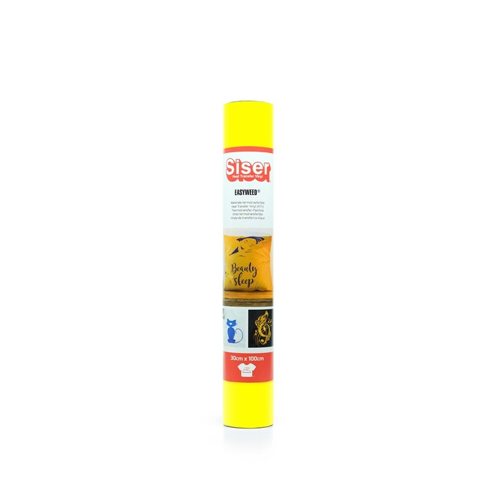 Vinyl tekercs Siser EasyWeed PS Film HTV, 30x100cm, citrom színű