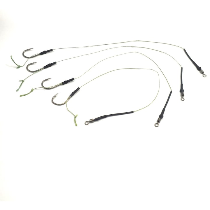 Кукички завързани с космен конец, завъртане и против заплитане, размер 13 - 4 броя