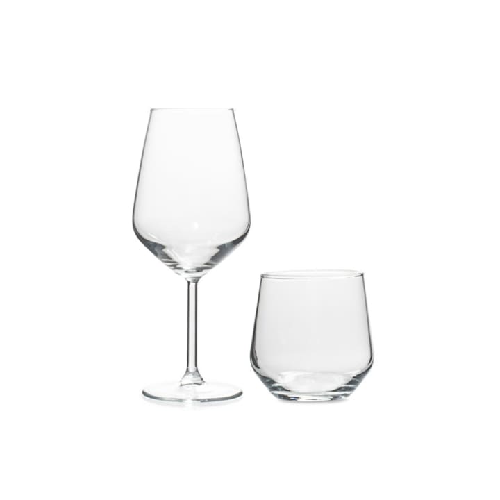 12 db-os boros és vizes pohár készlet, Allegra, Pasabahce, átlátszó pohár, 490 ml