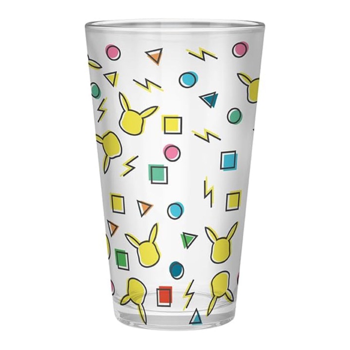 Водна чаша XXL ABYstyle, Pokemon, Pikachu Pattern, 400 мл, Многоцветен