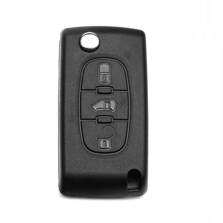 Carcasa Cheie Briceag, Cu 3 Butoane, Pentru Peugeot 207, 207CC, 307, 308, 407, 607, 807, Expert, Expert Tepee, Partner, Citroen Berlingo, C2, C3, C3 Picasso, C3 Plurier, C4, C4 Picasso, C4 grand Picasso, C5, C6, C8, DS3, DS4, Negru