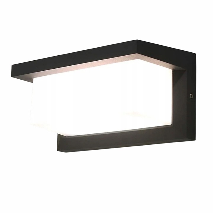 Градинска лампа, MasterLED, стенен монтаж, LED E27, IP44, черен мат, 25,5 х 12,5 см