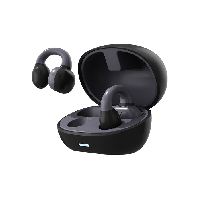 Безжични слушалки OWS5, технология Bluetooth 5.3, 36 часа възпроизвеждане, черни