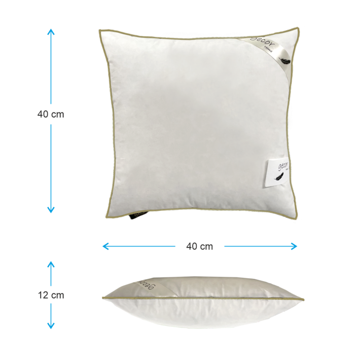 Perna 70% puf si 30% pana de gasca, 40X40 cm, Gecor