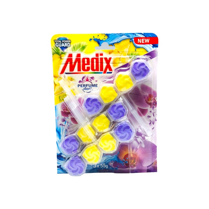 Parfum pentru toaleta Medix, Putere totala, Orhideea salbatica, 3 bucati