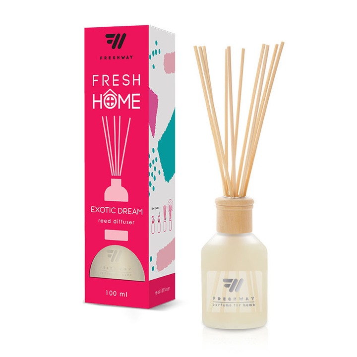 Odorizant cu betisoare, Fresh Way, Exotic Dream, 100 ml