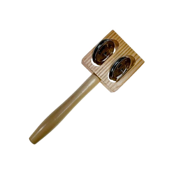 Cimbális hangszer, fa, 17x3 cm, 40g