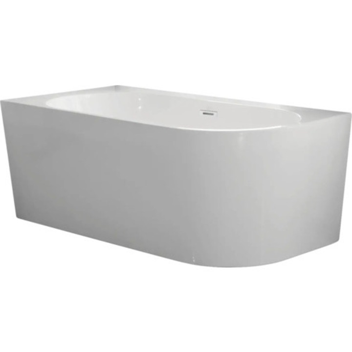 Cada Freestanding De Colt Linea, Stanga, Acril, 160x75 Cm, 220 L, Alb