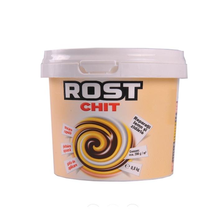 Chit acrilic pentru lemn si zidarie HYVESTO®, Rost, alb, interior / exterior, 0.8 kg