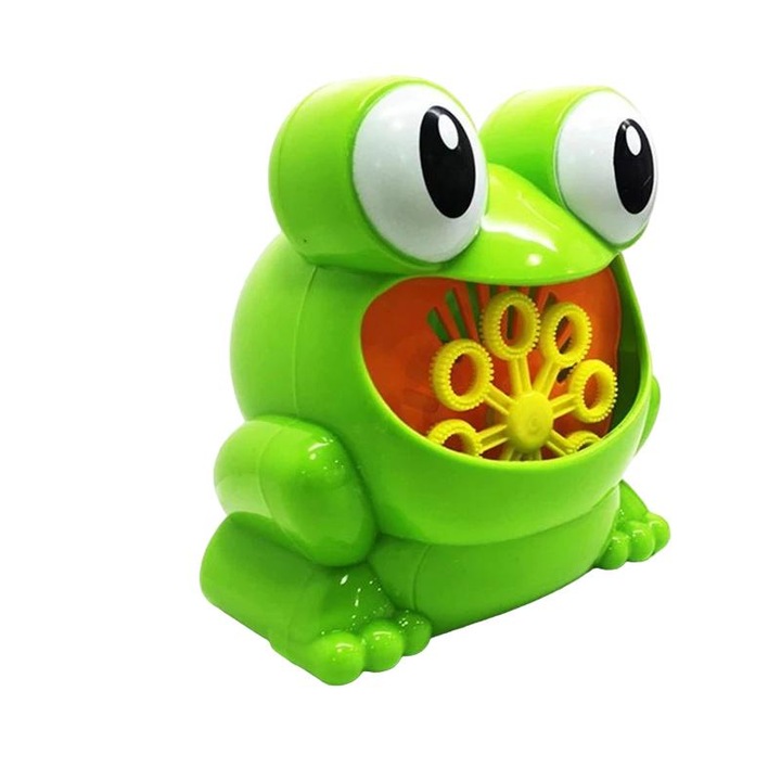 Elektromos buborékfújó gép, Kidsbele, ABS, zöld