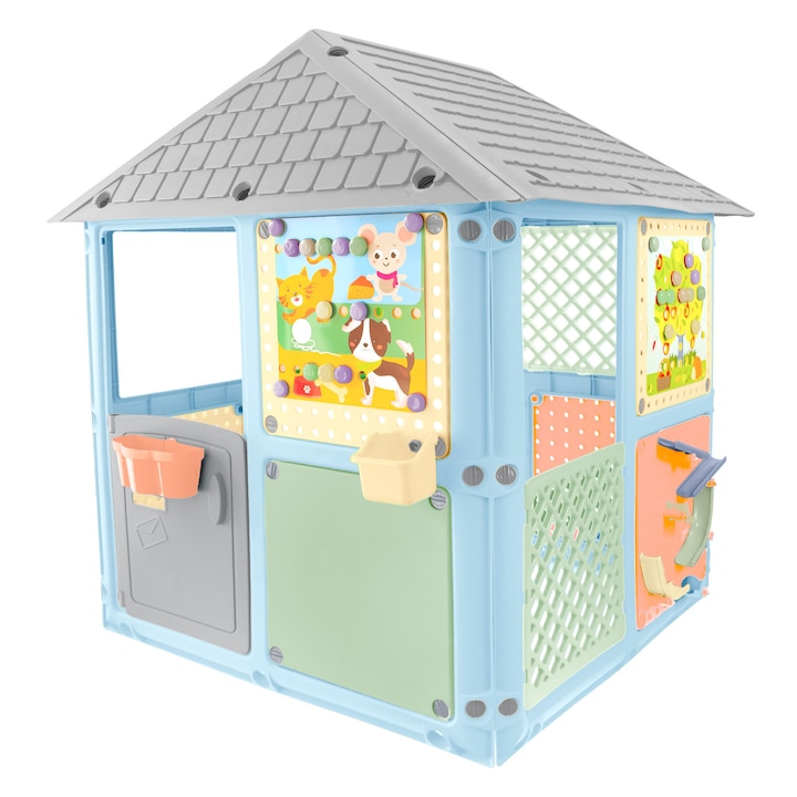 Mochtoys Smart House játszóház, pasztell színek, 115 x 106 x 128 cm, 12796