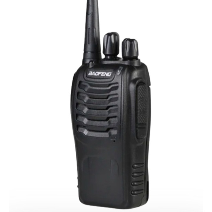 Hordozható adó-vevő állomás, Baofeng BF-888S plus, 16 csatorna, 5W, walkie talkie, fekete