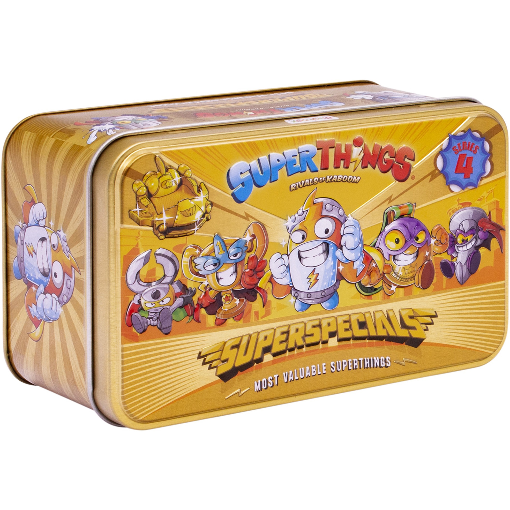 Set figurine SuperThings - SuperSpecials, cutie metalizata, seria 4