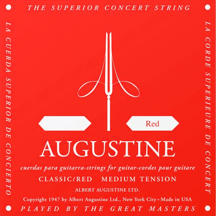Coarda simpla pentru chitara clasica, Augustine, ROUGE4-RE, Red Label, D4 - Re