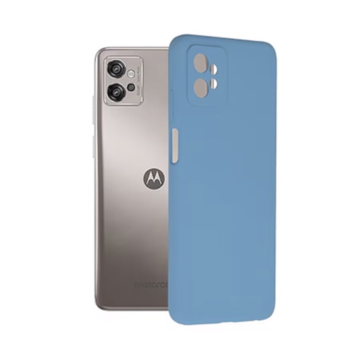 Калъф за Motorola Moto G32 Premium Silicone Daden®, Защита на камерата, Удароустойчив, Премиум качество, Светло син