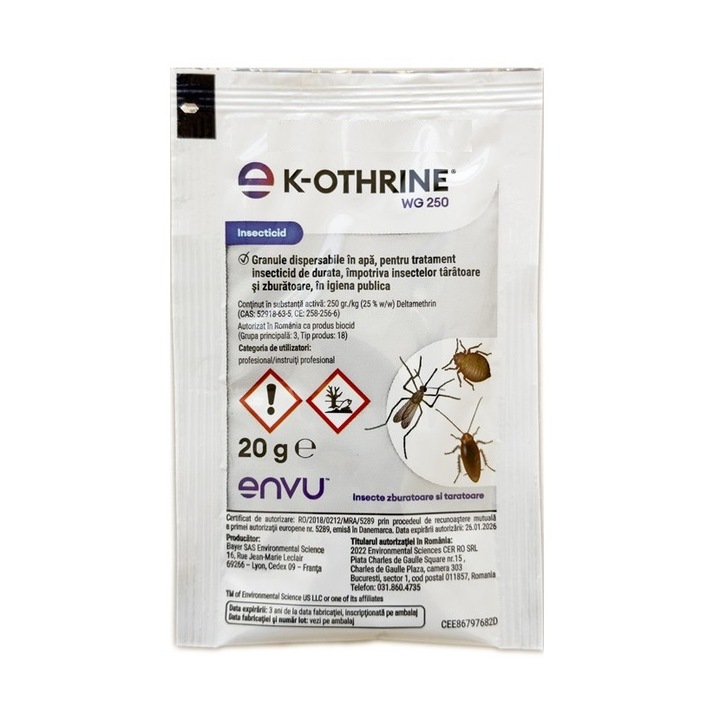 Insecticid K-Othrine WG 250, 20 g