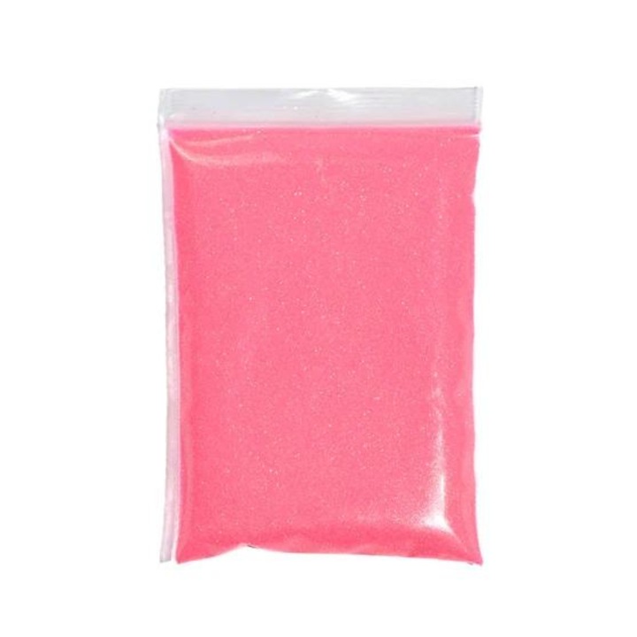 Fluoreszkáló csillámpor pigment, többszöri felhasználás, köröm, manikűr, gyanta, gél, ékszer, 10 g, rózsaszín