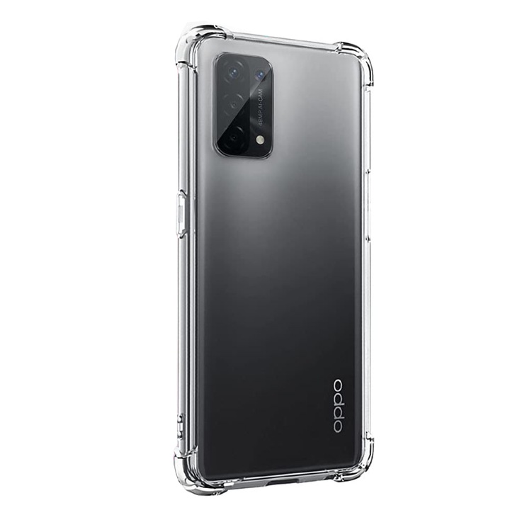 Противоударен калъф, съвместим с oppo a54 5g / a74 5g / oneplus nord n200 5g, pro airbag, прозрачен