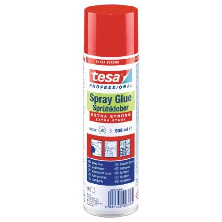 Extra erős ragasztó spray a Tesa mennyezet ragasztásához 500ml