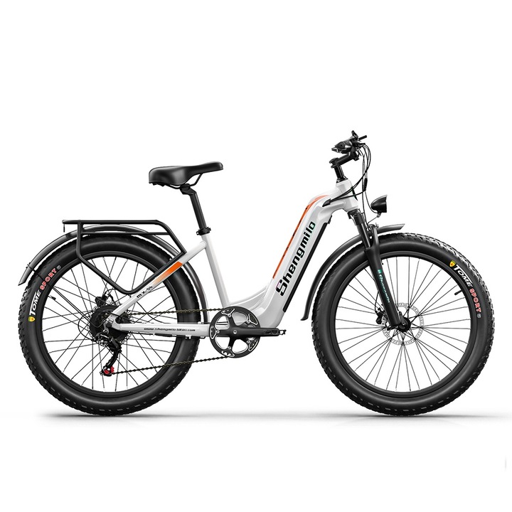 Shengmilo MX06 Elektromos Hegyikerékpár, 500W Motor, 48V 17.5Ah Akkumulátor, Hidraulikus Fék, Shimano 7 Sebesség, 26" Széles Gumik, 50-60 km Hatótáv