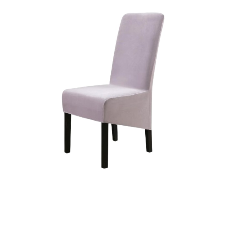 Комплект 4 калъфа за столове, Lydevo, еластични, универсални, сиво лилави