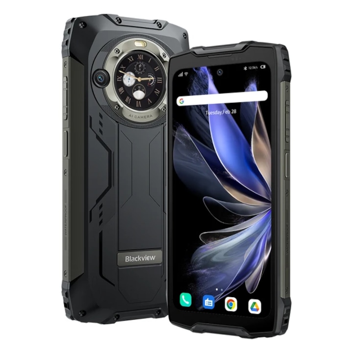 Мобилен телефон Blackview BV9300 Pro, черен, 6.7", 12GB RAM, 256GB