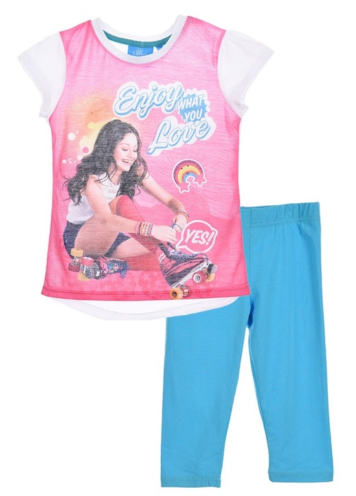 Compleu de vara Soy Luna roz-turcoaz 4 ani 104CM