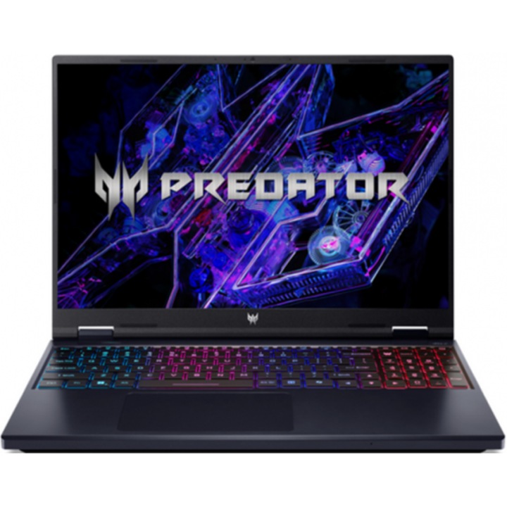 Laptop Acer Predator Helios Neo 16 PHN16-72, 16 inch 1920 x 1200, Intel Core i7-14650HX 8 C / 24 T, 5.2 Ghz, 30 MB cache, 16 GB DDR5, 512 GB SSD, Nvidia GeForce RTX 4060, Free DOS