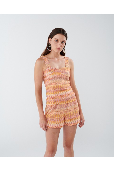Pantaloni scurti, Vero Moda Cita, Portocaliu