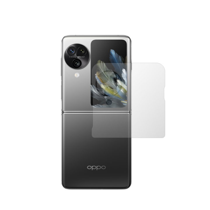 Комплект от 2X iSkinz външно защитно фолио за екран за Oppo Find N3 Flip - Invisible Skinz HD, ултра-прозрачен силикон с пълно покритие, лепило и гъвкавост