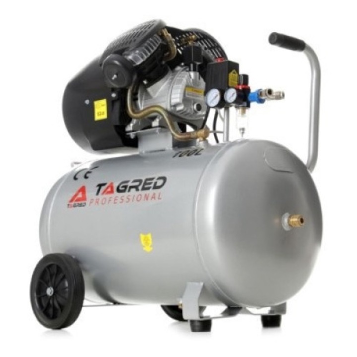 Compresor aer cu ulei Tagred TA361, 100L, 10 Bar, 2 pistoane