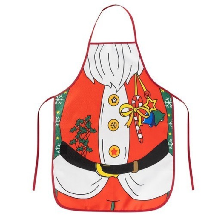 Коледна престилка Santa Ruhhy 22683, Многоцветна, 92 x 51 см