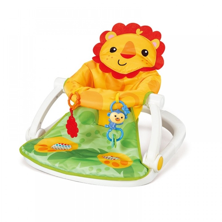 Scaun Portabil De Podea Cu Centru Activitati Leu