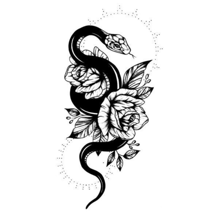 Tatuaj temporar, Flash Tattoos Romania, Sneaky, rezistent la apa, aplicare rapida, 11x21 cm