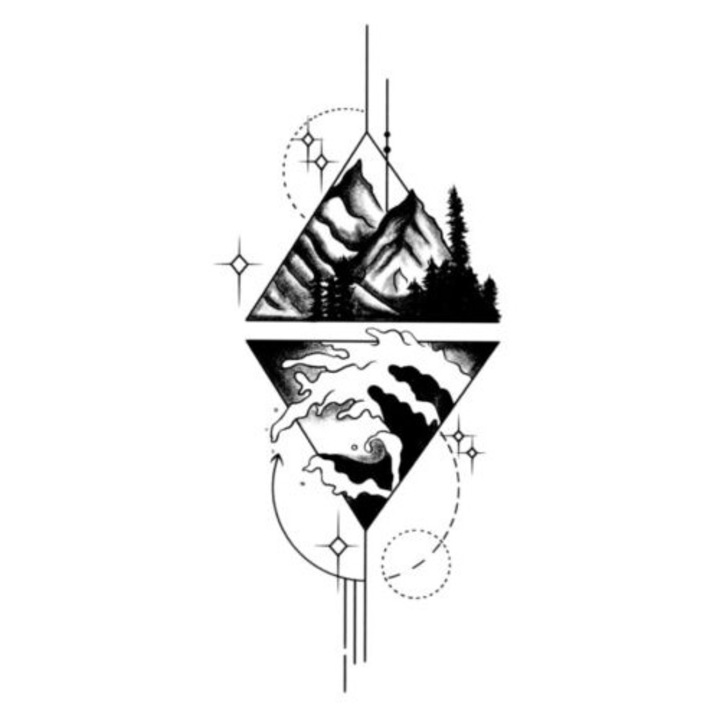 Tatuaj temporar, Flash Tattoos Romania, Upside Down, rezistent la apa, aplicare rapida, 16 x 9 cm