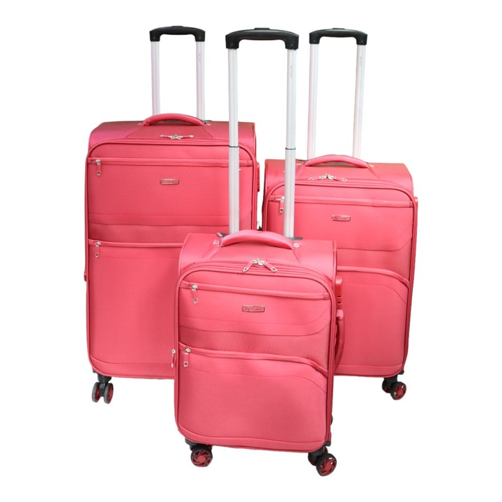 Комплект куфари My Travel B-412, 20", 24", 28", Червен