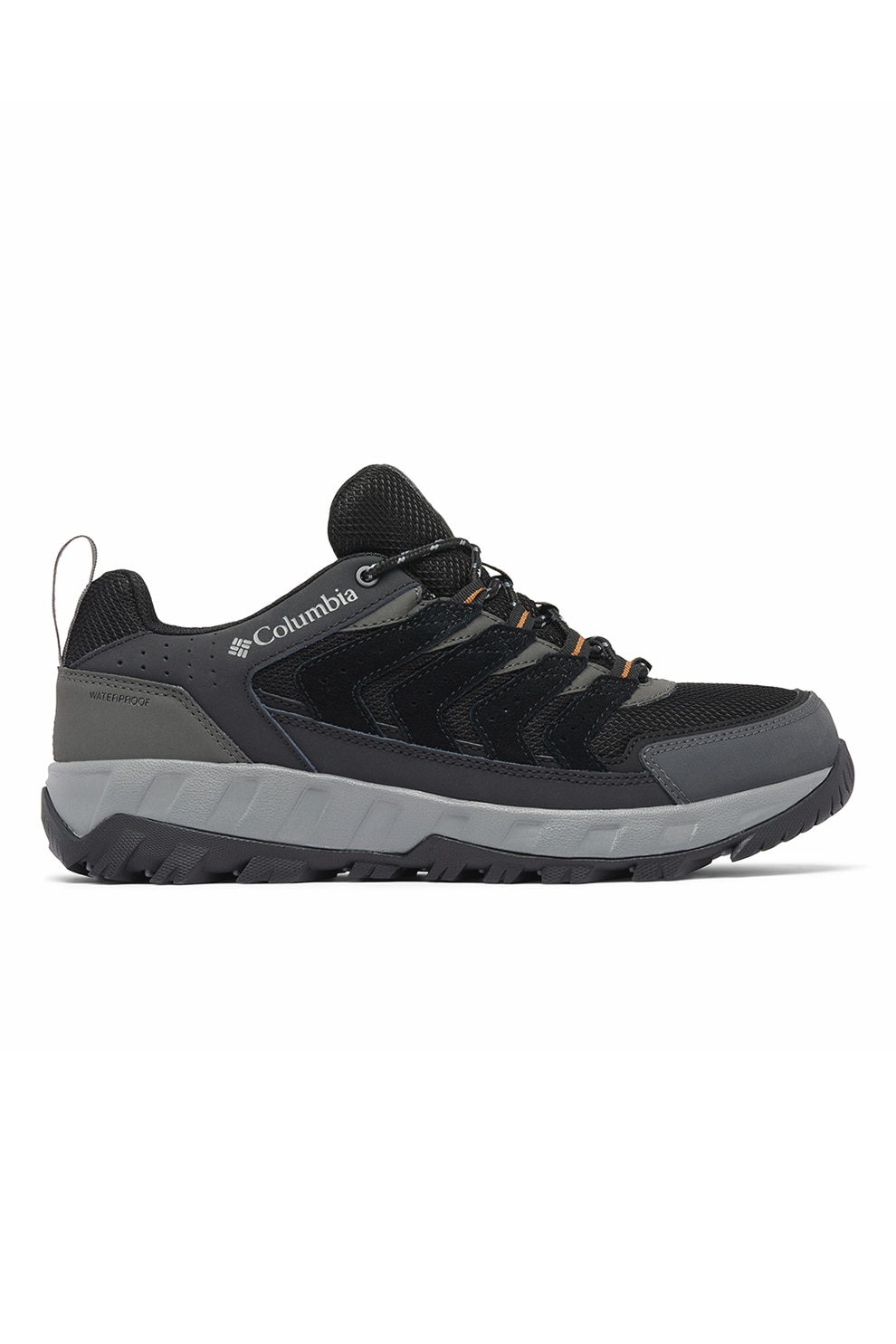Columbia, Pantofi impermeabili low-cut pentru drumetii Strata Trail™, Negru, Gri inchis, 9
