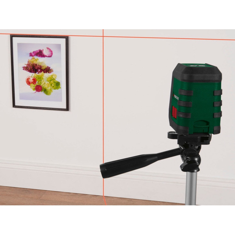 Лазерен нивелир и телескопична стойка с точност на нивелиране: ±0,5 mm ...