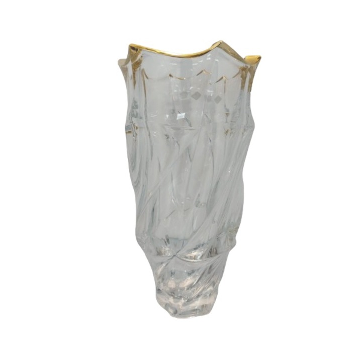 Ваза Flamenci, кристал, прозрачна, 30 см