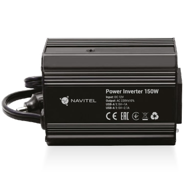 Statie de Alimentare Portabila NAVITEL NS150 cu starter auto si Invertor 12V-220V 150W, USB-C PD3.0 60W, 60000 mAh