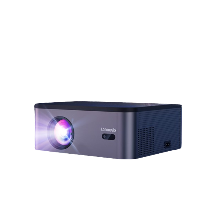 Видео проектор Lonnovix L8 800ANSI Lumens Full HD, 4K HDR Smart Focus/Keystone поддръжка с WiFi 6 и Bluetooth 5.3 двупосочно, за използване на открито, напълно затворен двигател/увеличение, домашно кино за iOS/Android/HDMI