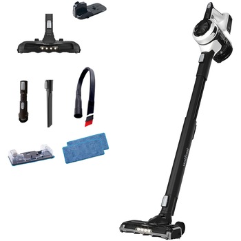 Aspirator vertical fara fir cu mop Vestfrost Aqua VFVM4001WB, motor inverter, autonomie maxim 60 minute, negru