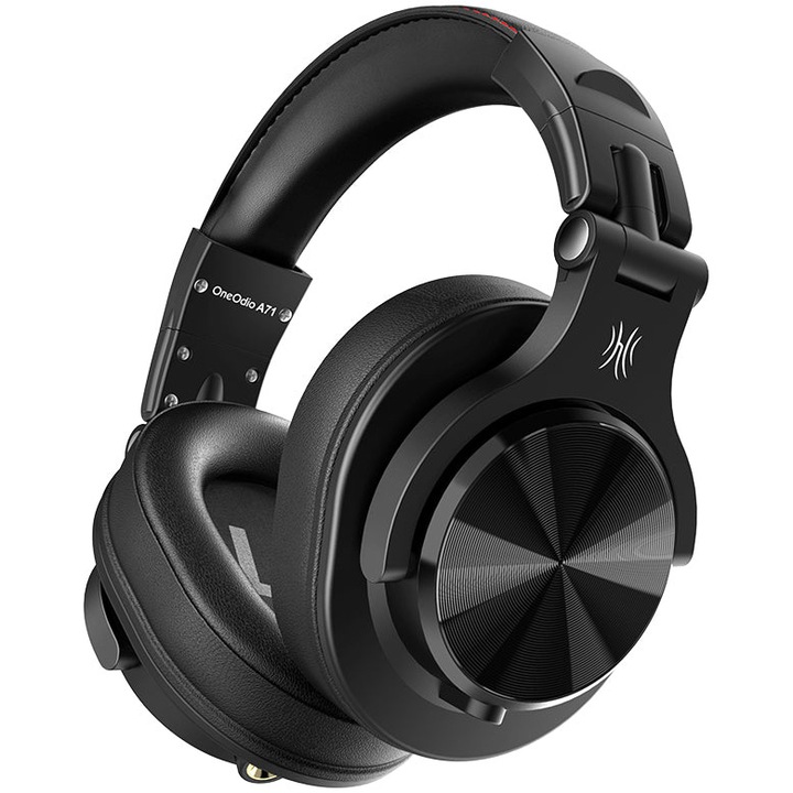 Casti Over the Ear OneOdio A71M, Microfon, Cu fir detasabil, Jack 3.5mm/6.35 mm, Black