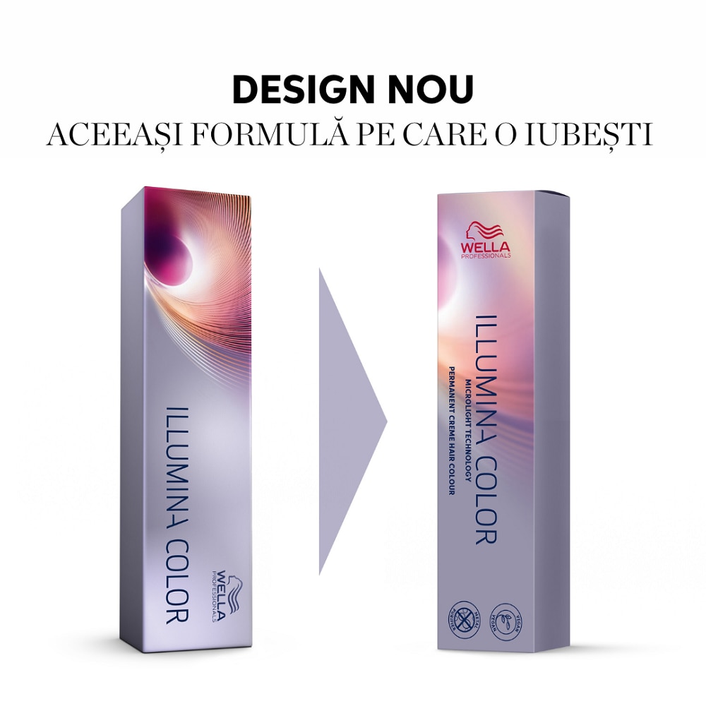 Vopsea de par permanenta Wella Professionals Illumina Color 7/42 blond