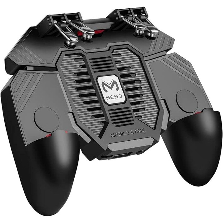 Set racire PUBG, model AK77, baterie 1200mAH, 4 triggere mecanice, cooler racire, JENUOS®, 4.5 - 6.7 inch, Fortnite CALL OF DUTY