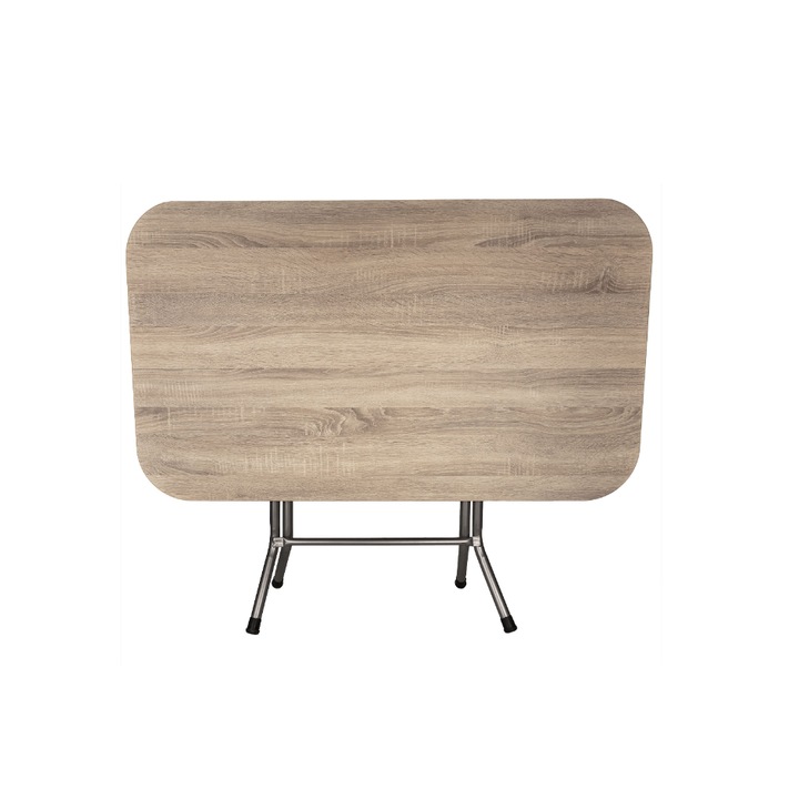 Маса с MDF плот Harlem® Suntalem, 60X110X72 сантиметра, Плот 18 мм, Емайлирани крака, Сгъваема