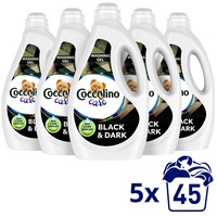 Detergent de rufe Coccolino Care Negru, 5x45 spalari, 5x1.8L