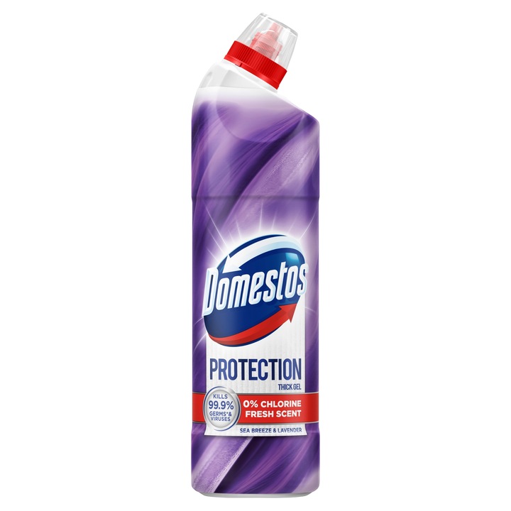 Domestos Protection Sea Breeze & Lavender klórmentes WC fertőtlenítő, 700ml