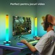 Intelligens fénysávok Elindor® 360° RGB LED-ekkel, környezeti világítás, távirányító, bluetooth alkalmazás, fényjátékok, hangszinkronizálás, többszínű